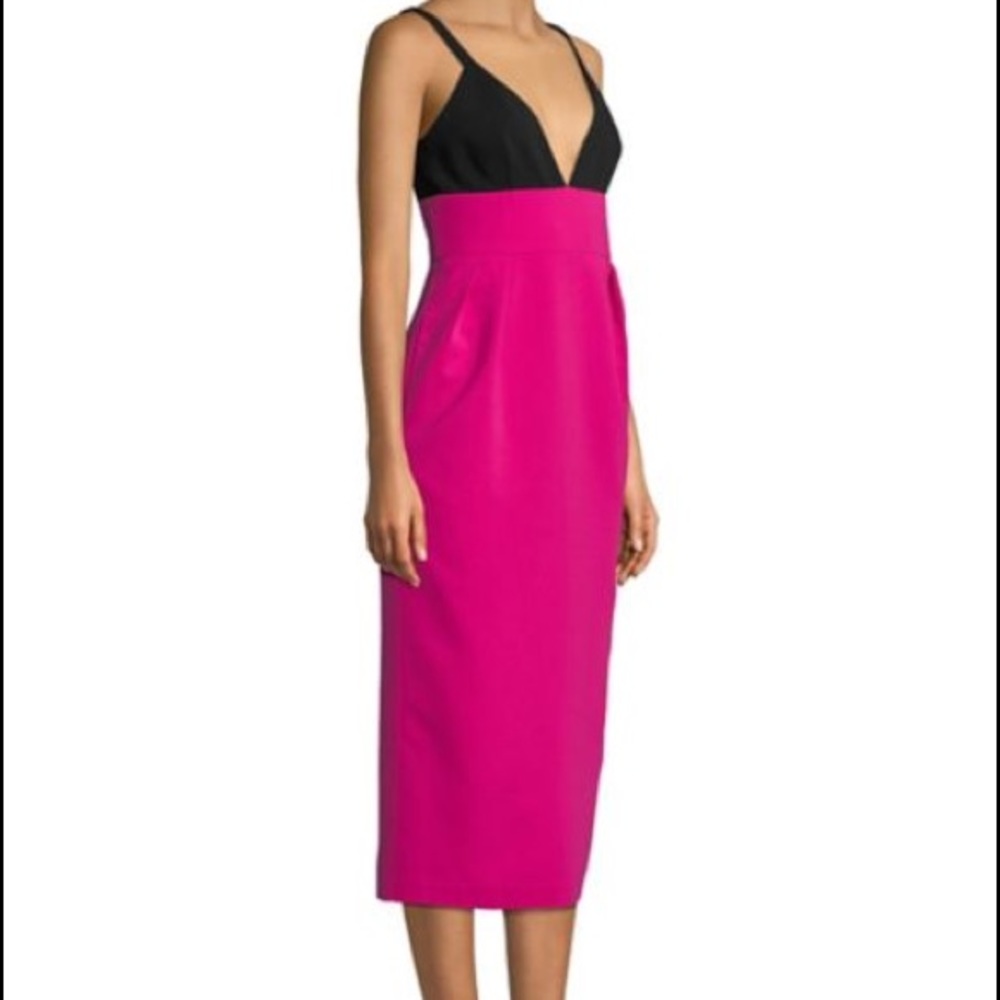 Jill Jill Stuart Begonia Pink Colorblock Sheath Sz - Picture 7 of 7